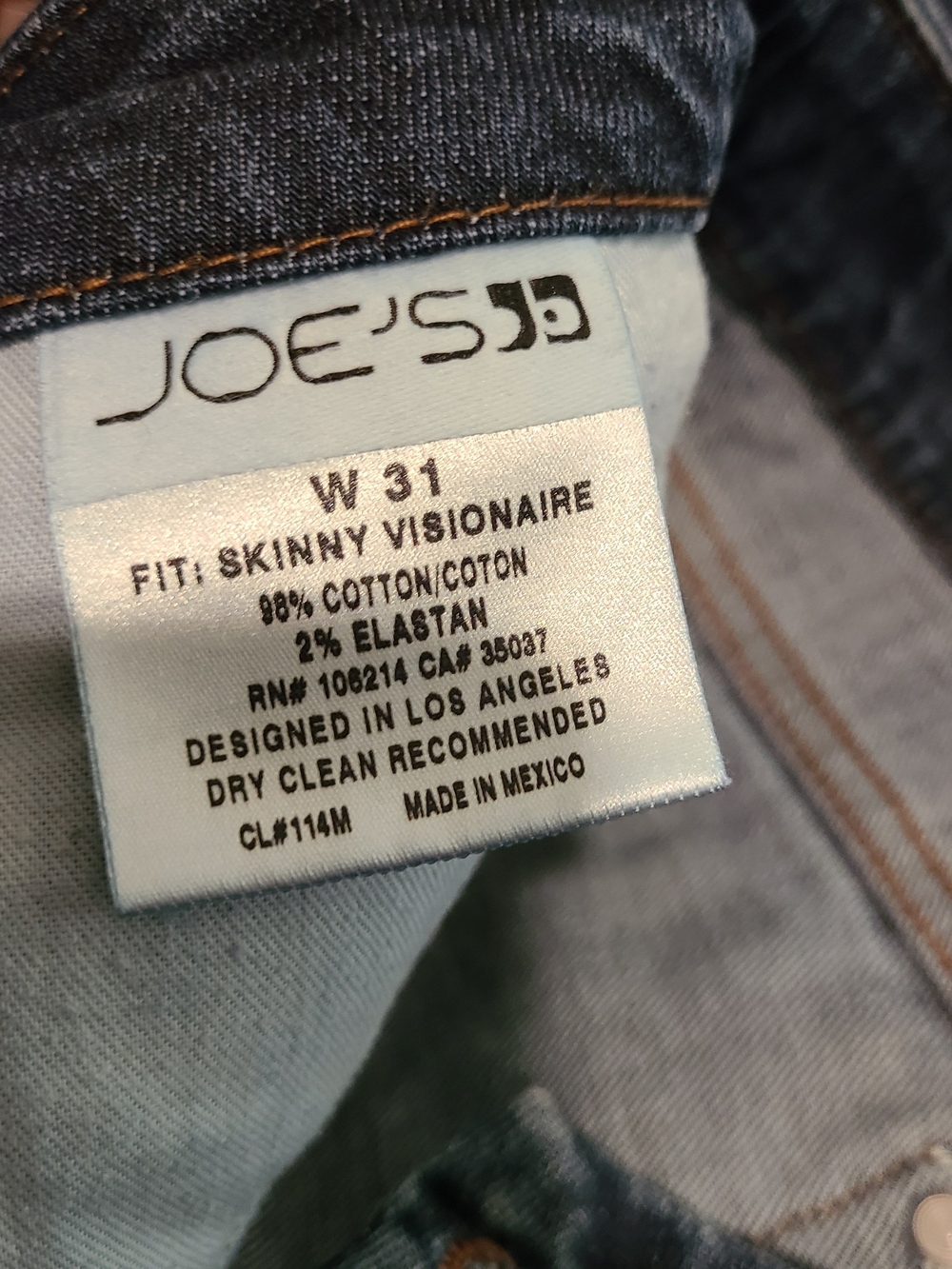 Joe's Skinny Visionaire Jeans - Light Blue SZ 31